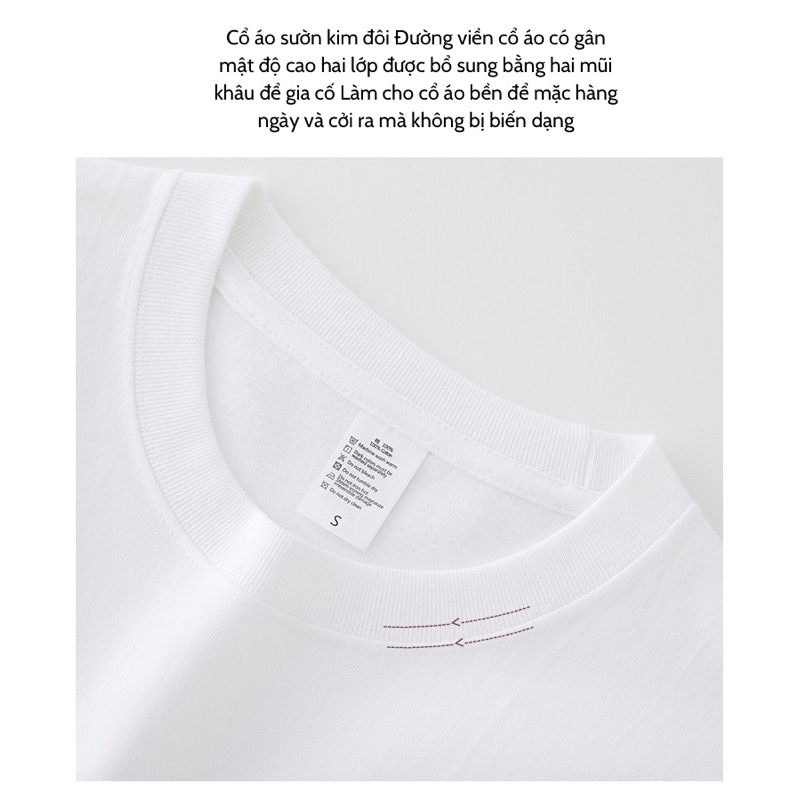 Áo Thun Basic 100% Cotton 230GSM co giản vải siêu đẹp