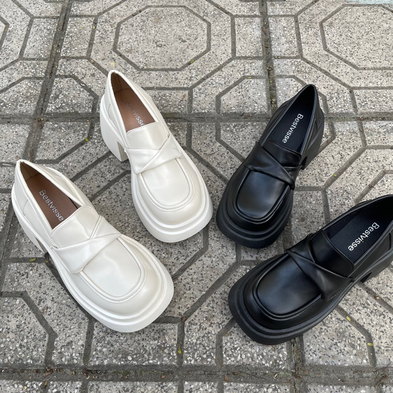 Giày Lười Da Nữ Đế Cao Thời Trang Kiểu Pháp WESTIE STUDIO - A241.GN