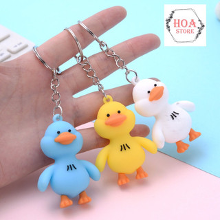 Móc Khoá, Quà Tặng hình vịt con xinh xắn, móc khoá treo Balô, xe máy