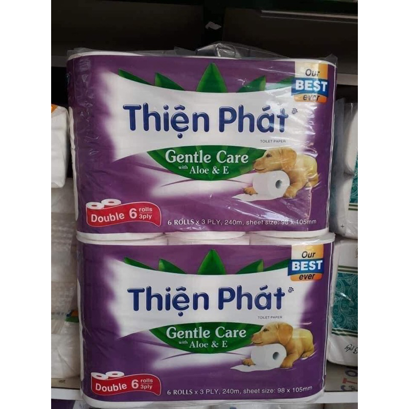 Giấy vệ sinh Thiện Phát - lốc 6 cuộn