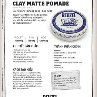 Sáp vuốt tóc Reuzel Pomade