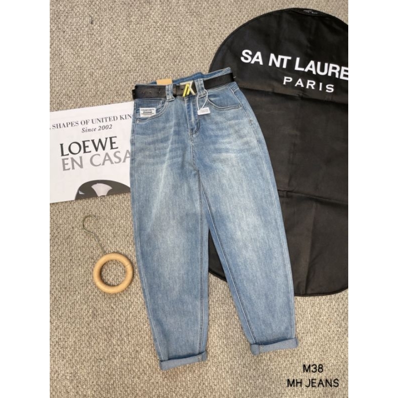 Quần baggy jeans QC tặng kèm đai