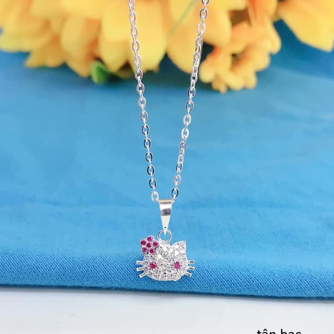 dây chuyền BẠC mèo kitty , trẻ đeo bạc rất tốt ạ , giúp kỵ gió độc, giúpbé ăn ngon miệng , ngủ sâu giấc , nhìn đẹp nữa ạ