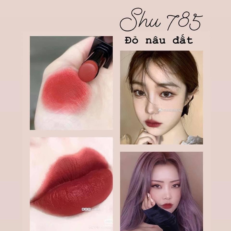 Son SHU 785: ĐỎ GẠCH CHÁY mini unbox