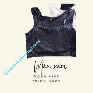 [ Hỏa Tốc ]Áo Nịt tomboy- Ngắn Có Viền [ Bản Nịt Gen Cứng Bó Trước Ngực ]