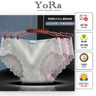 Quần lót nữ đúc su phối ren quyến rũ tôn dáng yora underwear m2212