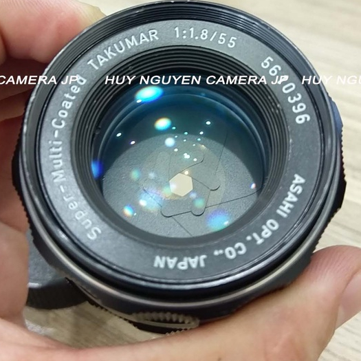 ỐNG KÍNH Takumar 55 F1.8 Super Multi Takumar 97-98% ( Đa lớp phủ ) . NGÀM M42 LẤY NÉT TAY.