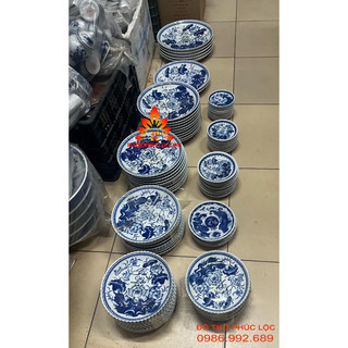 Đĩa thờ men lam 10,12,14,16