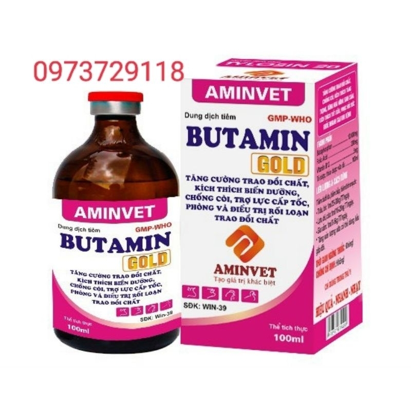 Butamin 20ml; 100ml trợ sức trợ lực, chống còi cho vật nuôi