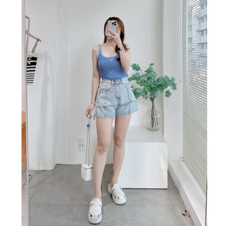 Quần short jean chỉ nổi 6181 , The Peace