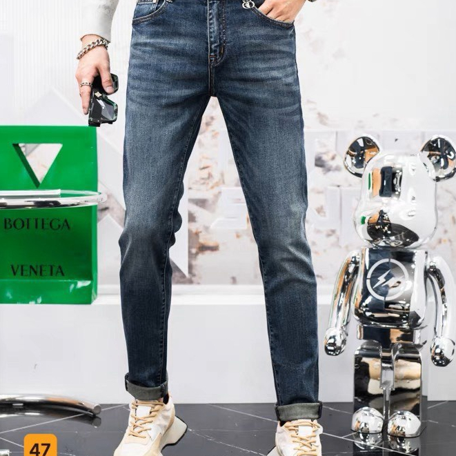 Quần Jean Nam Dài Chất Denim Cao Cấp Mẫu TrơnPhong Cách Trẻ Trung Năng Động MS47