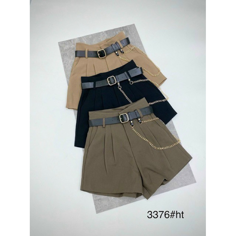 Quần short ruby lưng cao kiểu dáng basic chất liệu ruby Hàn loại 1 mềm mịn, thoáng mát lên form siêu chuẩn tặng kèm đai