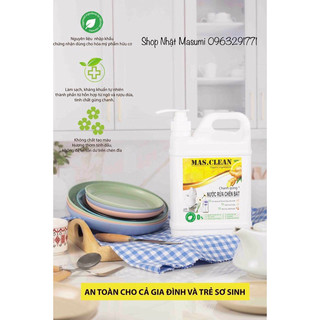 NƯỚC RỬA CHÉN BÁT CHANH GỪNG ORGANIC MAS CLEAN 2kg
