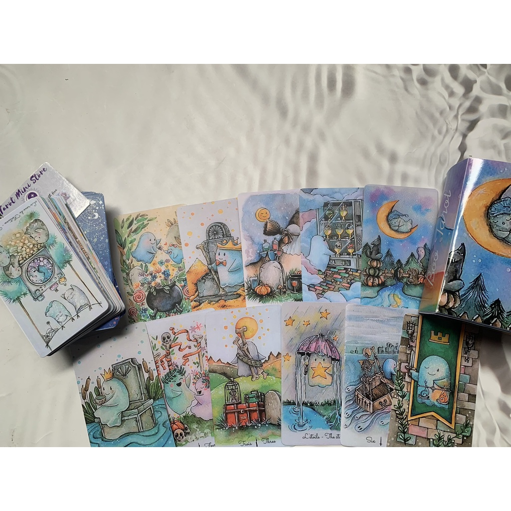 Bộ Bài Boo Tarot Size Gốc 7x12cm Siêu Hiếm