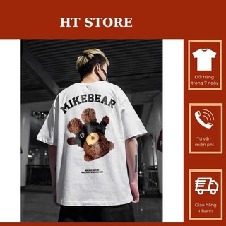 Áo phông nam nữ MikenBear Gấu - Áo phông Unisex nam nữ
