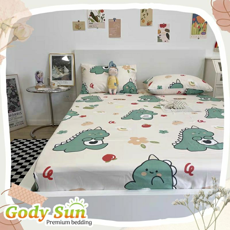 Ga trải giường 1m2x1m9/ 1m4x2m/ 1m5x2m drap giường cotton poly Gody Sun | BigBuy360 - bigbuy360.vn