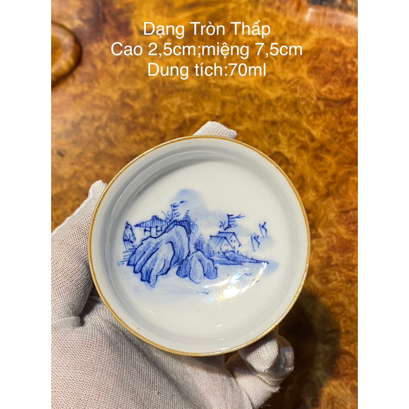 Chén Trà Sứ Cảnh Đức Nhìu Mẫu,Nhìu Hoạ Tiết Vẽ Tay Thủ Công