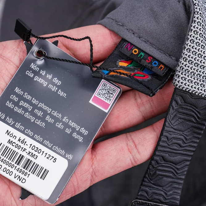 Nón Sơn chính hãng dành cho nam chất liệu vải lưới cao cấp MC001F  - Hùng Nón Hiệu