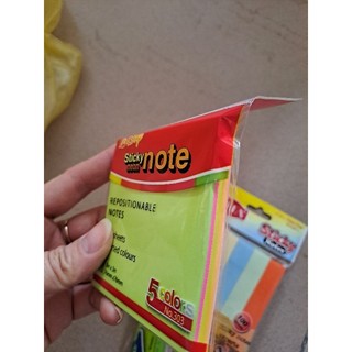 Giấy nhớ 5 màu , giấy note