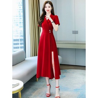 ĐẦM XÒE CỔ VEST XẺ TÀ 2065