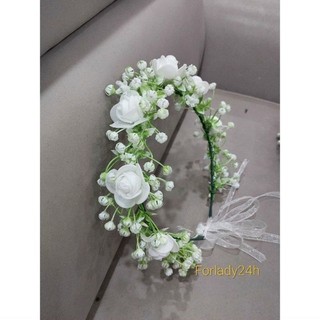 Vòng hoa đội đầu vòng chụp kỉ yêu cô dâu