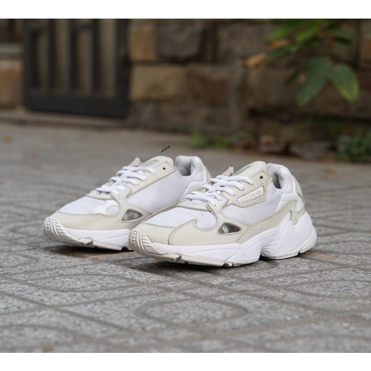 Giày Thể Thao ADIDAS FALCON CRYSTAL WHITE B28128 CŨ CHÍNH HÃNG