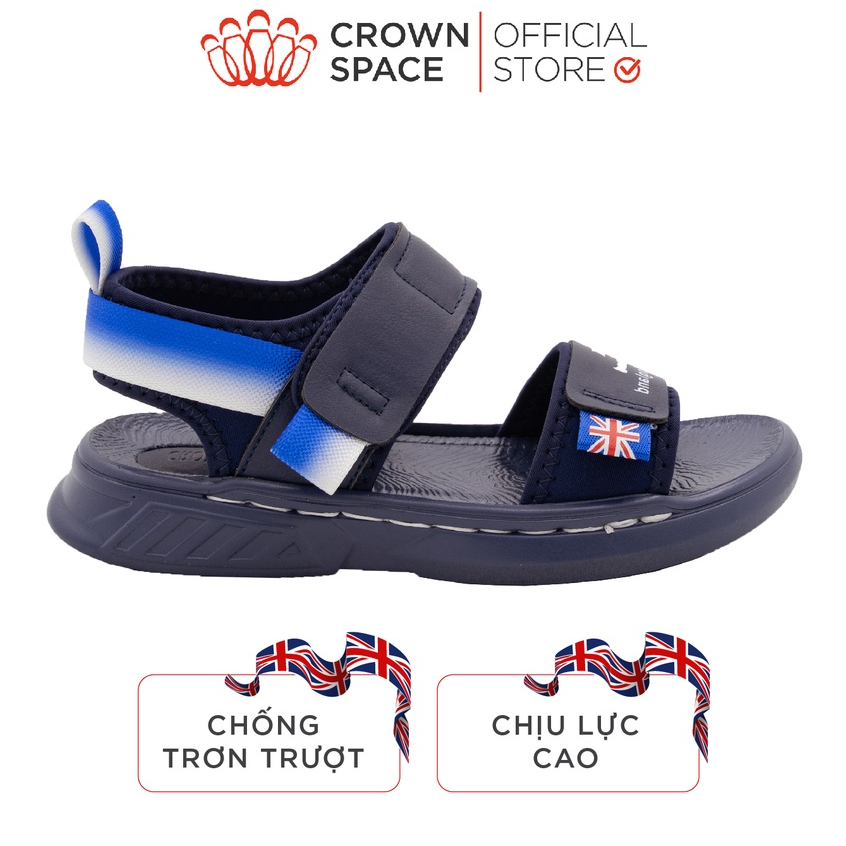 Giày Sandal cho bé trai Crown Space CRUK651 Size 32-37, Dép Quai Hậu Cho Bé Thiết Kế Chuẩn Y Khoa