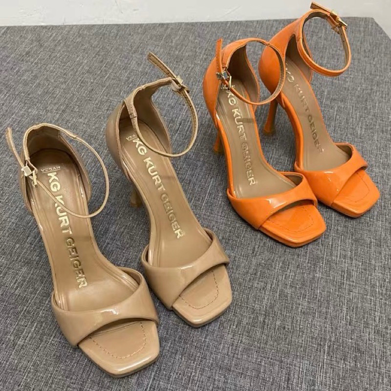 🌼 HÀNG CÓ SẴN 🌼 -  KG Kur.t Gei.ger  Giày quai ngang da bóng 11cm - xuất Anh