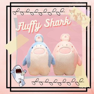 Gấu bông cá mập Baby Shark lông xù size to 55cm
