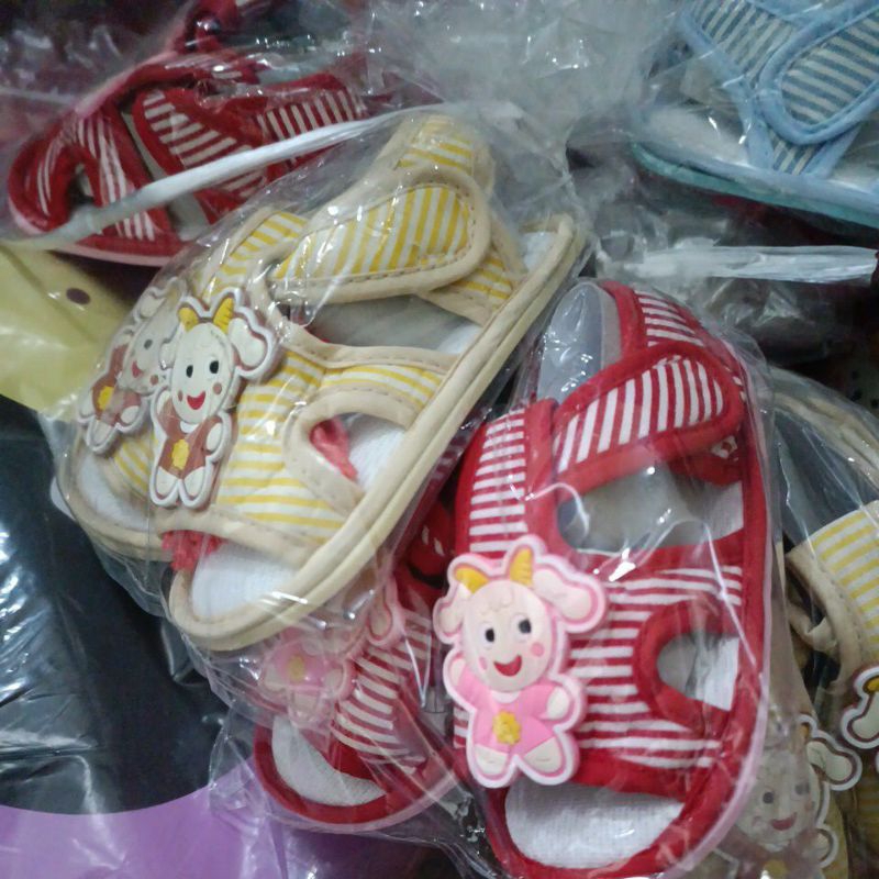 Dép tập đi đế kếp quai dán (đế cao su chống trượt)