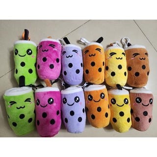 Trà sữa nhồi bông 12cm móc khoá nhựa