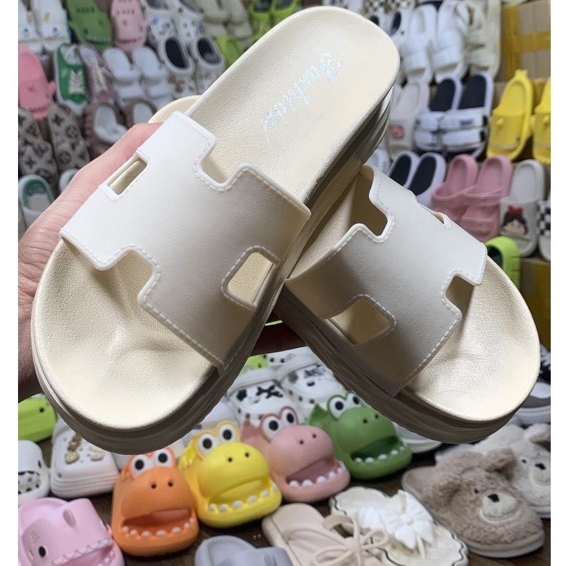 Dép nữ thời trang bánh mỳ 5cm chữ H siêu xinh siêu hót