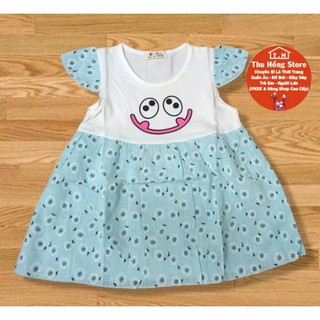 ĐẦM BÉ GÁI size(8-15kg) chất cotton phối kate siêu mềm.mịn