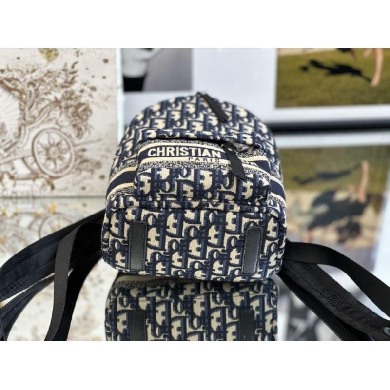 Balo nữ D.I mini sz16cm vải thêu loại đẹp phom cứng fullbox