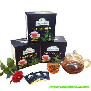 Trà Đen Hồng Trà Túi Lọc (20 gói x 2gr) TÂN CƯƠNG XANH
