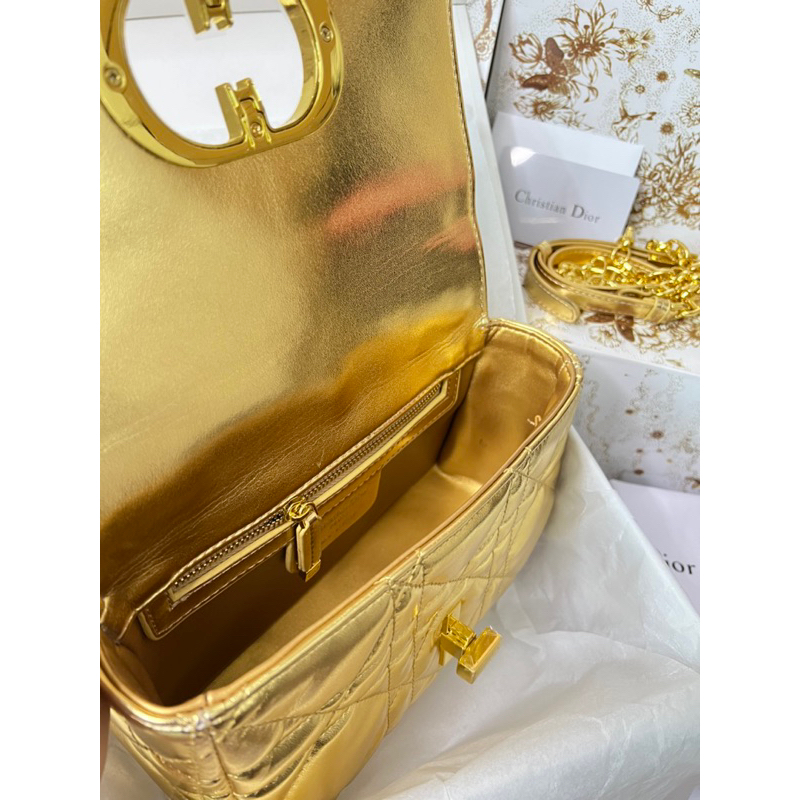 Túi Xách Dior Caro Bạc Vàng Size 20  -  By Anh Dinh Phuong