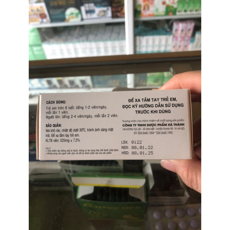 HỘP 100 VIÊN RUTIN C HÀ THÀNH , ĐẠI UY VITAMIN C