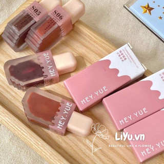 HEY.YUE son bingchingling 🍨🍨 mẫu mới nhất với chất son kem-tint bóng mượt giúp căng mịn môi SHY0001
