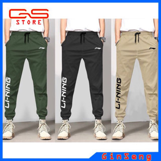 QUẦN JOGGER NAM VẢI KAKI LƯNG THUN DÂY RÚT BO CHÂN CÓ TÚI SAU LINING (40-80kg)