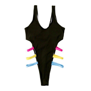 [YBIU] BODYSUIT 1 MẢNH KHOÉT EO HỞ MÔNG CẦU VỒNG (Ảnh thật)