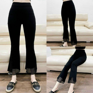 Quần jean nữ ống loe dáng ôm shopsieure88 quần bò nữ co dãn tốt ống đứng loe nhẹ