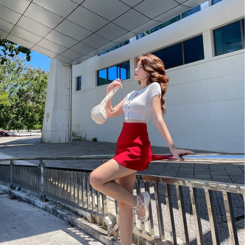 KELLY SKIRT/ CHÂN VÁY NGẮN LƯNG CAO TÔN DÁNG THANH LỊCH NỮ TÍNH