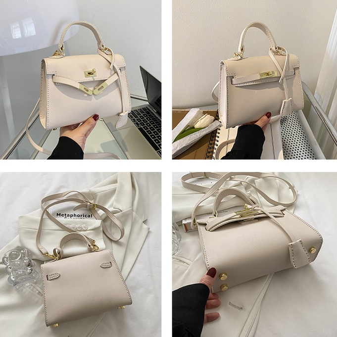 Túi tự đan, Túi handmade diy da pu có quai xách và đeo chéo thời trang sang trọng, trẻ trung