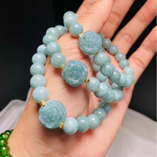 Vòng tay hoa mẫu đơn đá phong thủy