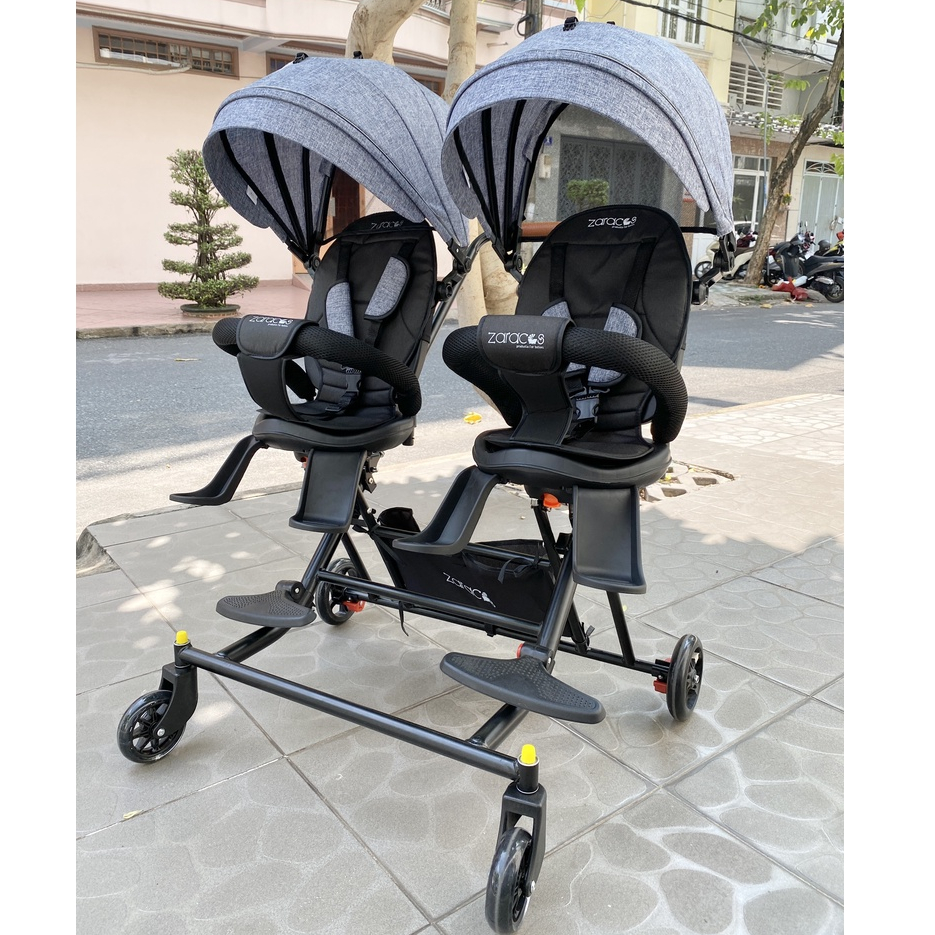 Xe đẩy đôi cho bé - ZARACOS NORIO 9026 và NICOLAS 0266