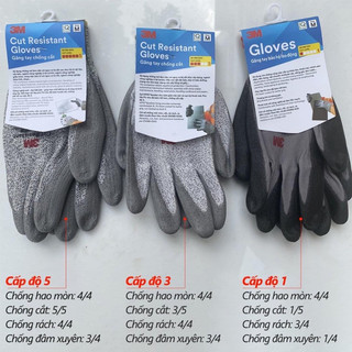 Găng tay chống cắt 3m cấp độ 3