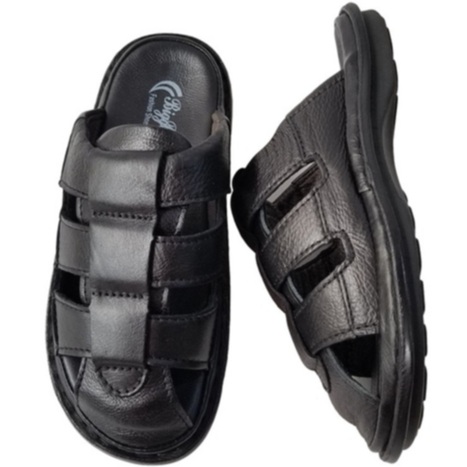 Dép Bít Mũi Nam BIGBEN Da Bò Thật DN180