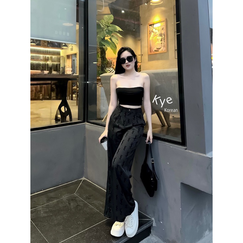 Set áo quây quần xuông YSL