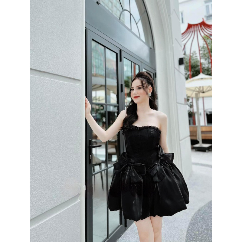 [Mã FATREND2810 giảm đến 30k tối đa 99k] Đầm cúp ngực Briebrie cao cấp chất liệu organza, sang chảnh - 309