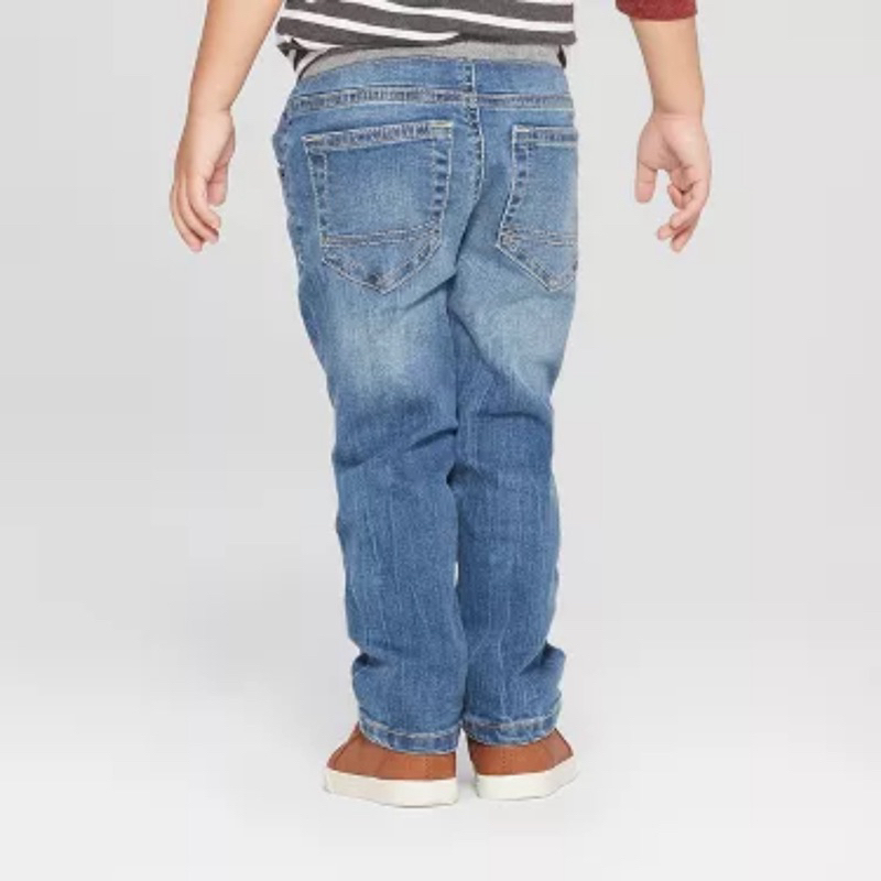 XD- Quần jeans phối cạp thun size 12m-5y